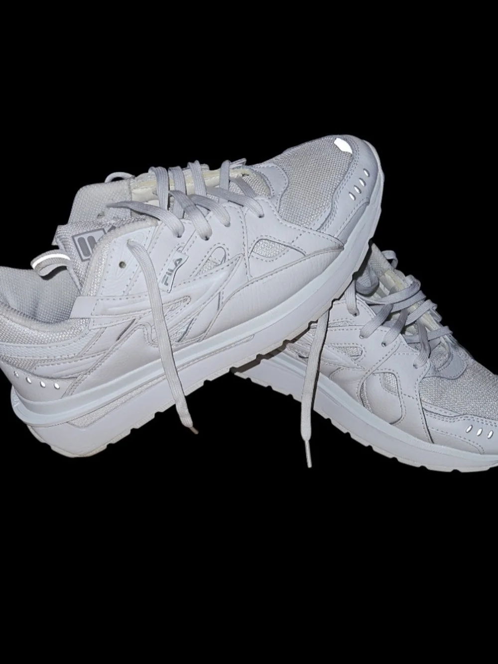 Fila All-White Chunky Casual Sneakers